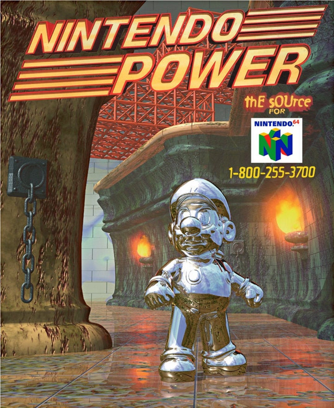 Metal Mario Mario 64 Vclassic Poster Etsy