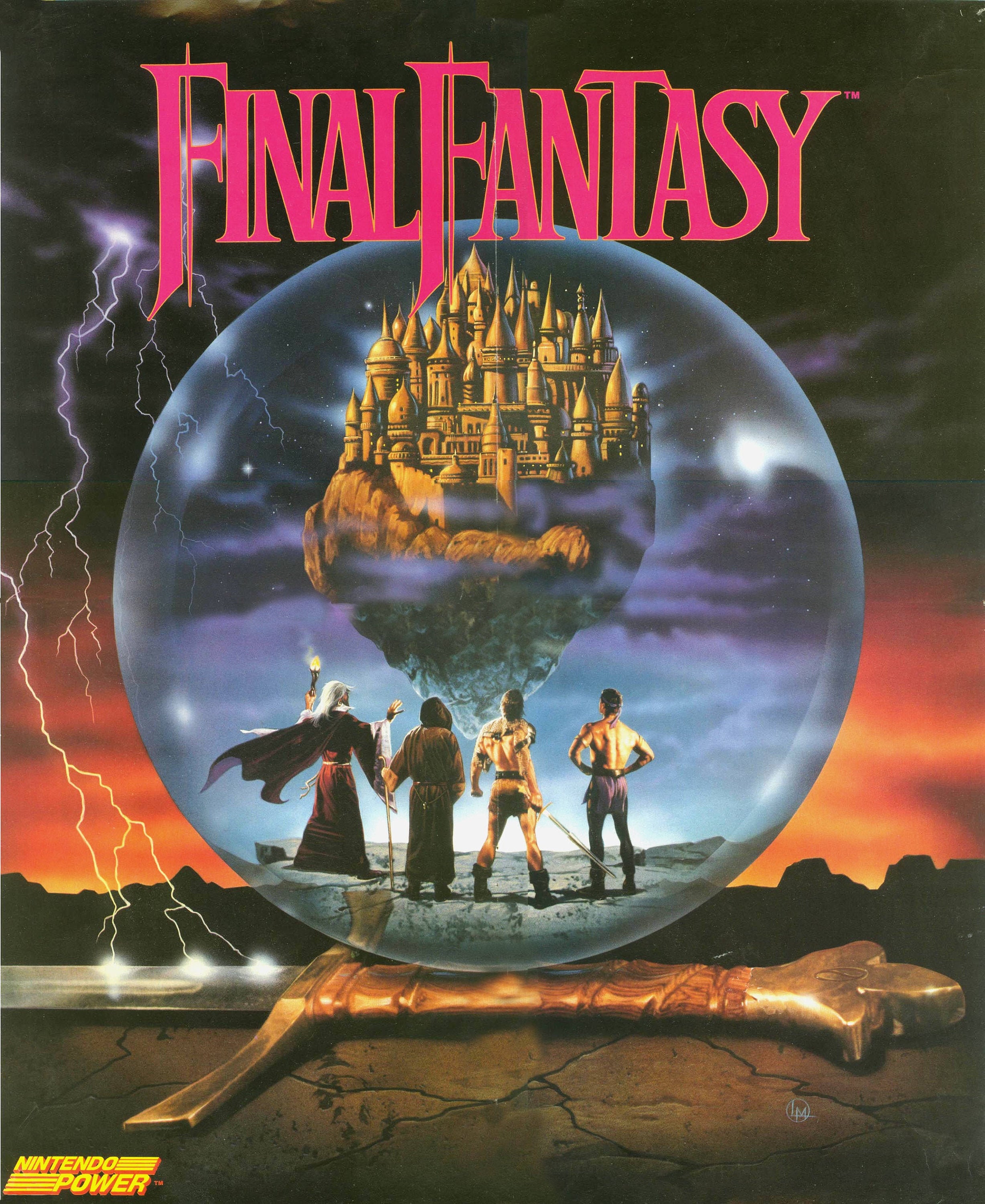 Final Fantasy 1 Nintendo Power HD Poster - 日本
