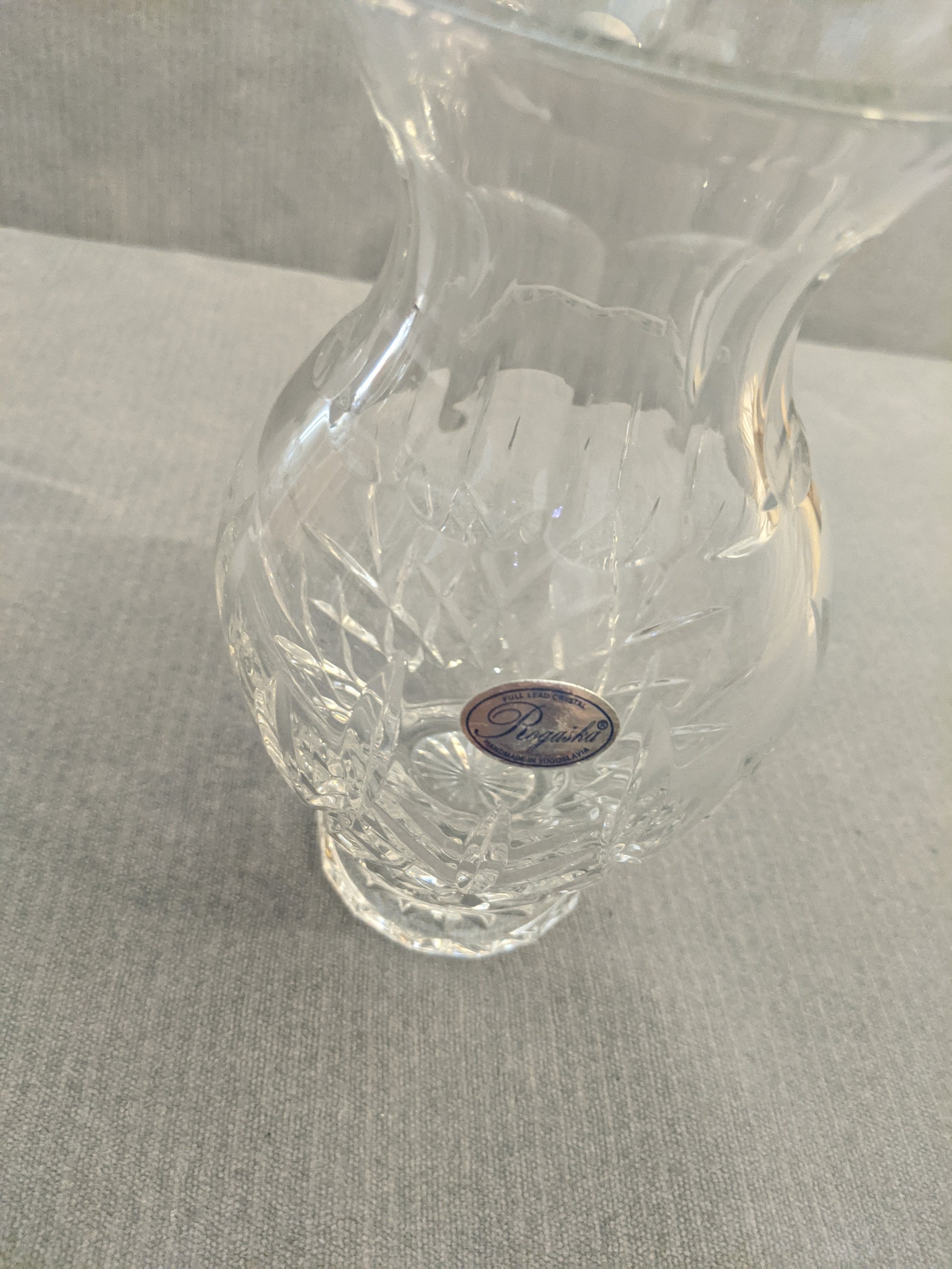 From Yugoslavia Rare Full Lead Crystal Heavy Cut Rogaska Etsy