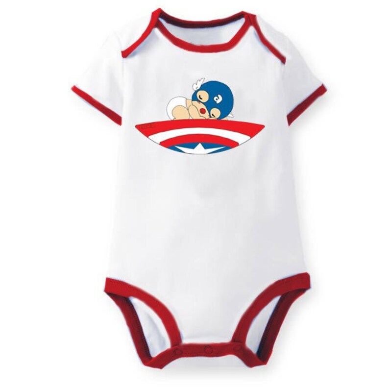 captain america baby onesie