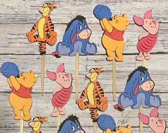 Pooh and Friends Cupcake Toppers