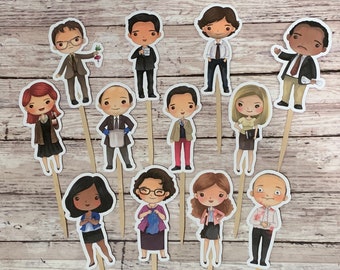 The Office Cupcake Toppers