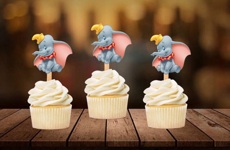 Dumbo Cupcake Toppers Etsy