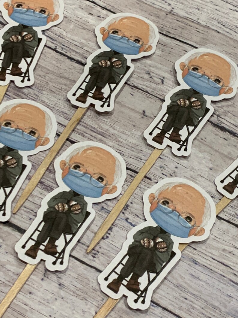 Bernie Sanders Cupcake Toppers