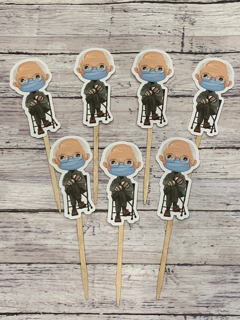 Bernie Sanders Cupcake Toppers