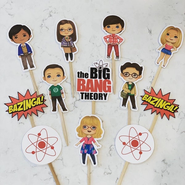 The Big Bang Theory Cupcake Toppers