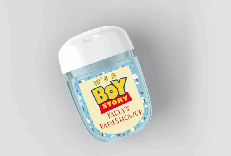 Check out these Boy Story baby shower ideas including this boy story baby shower party favor