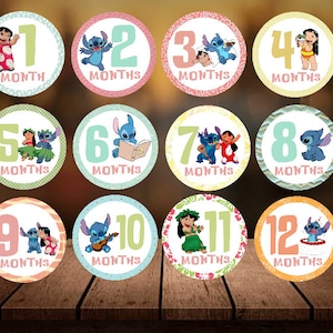 Lilo & Stitch- Monthly Milestone Stickers