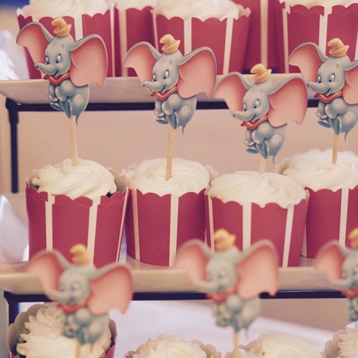 Dumbo Cupcake Toppers Etsy