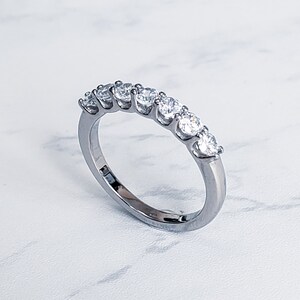 Stainless steel and cubic outlet zirconia rings