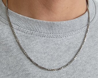 Sterling Silver Womens 1mm Box Chain Soda Cup Straw Pendant Necklace Sterling Silver Womens 1mm Box Chain Soda Cup Straw Pendant Necklace