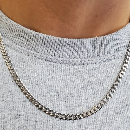 4mm Cuban Link Sterling Silver .925 