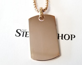 rose gold dog tags rose gold dog tags