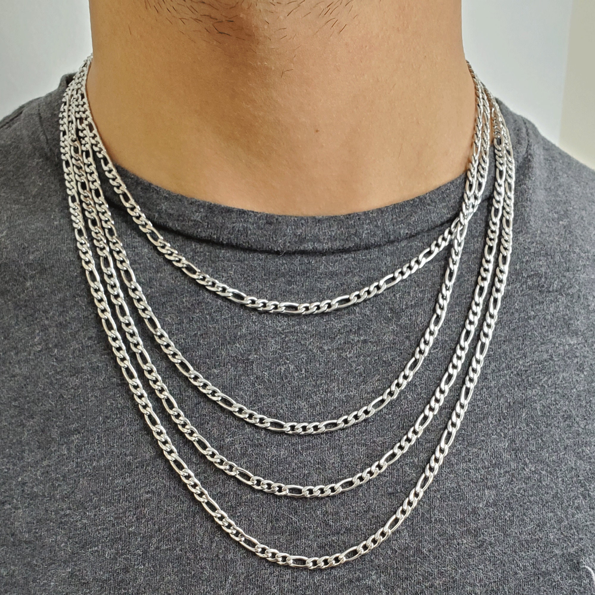 3.5mm Figaro Link Stainless Steel 