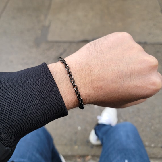 Metal link bracelet deals