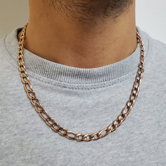 Cadena de collar chapada oro de acero inoxidable - Etsy