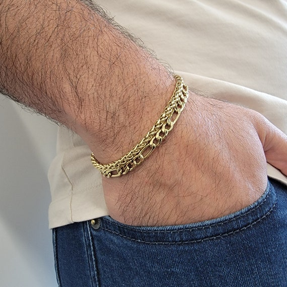 Men's Bracelet, Dainty Men's Gold Bracelets, Simple Men's Chain Bracelet, Men  Jewelry, Boyfriend Gift, Husband Gift, Dad Gift, Gift for Him - Etsy | Mens  chain bracelet, Mens gold bracelets, Mens bracelet silver