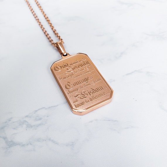 Stainless Steel Rose Gold Serenity 