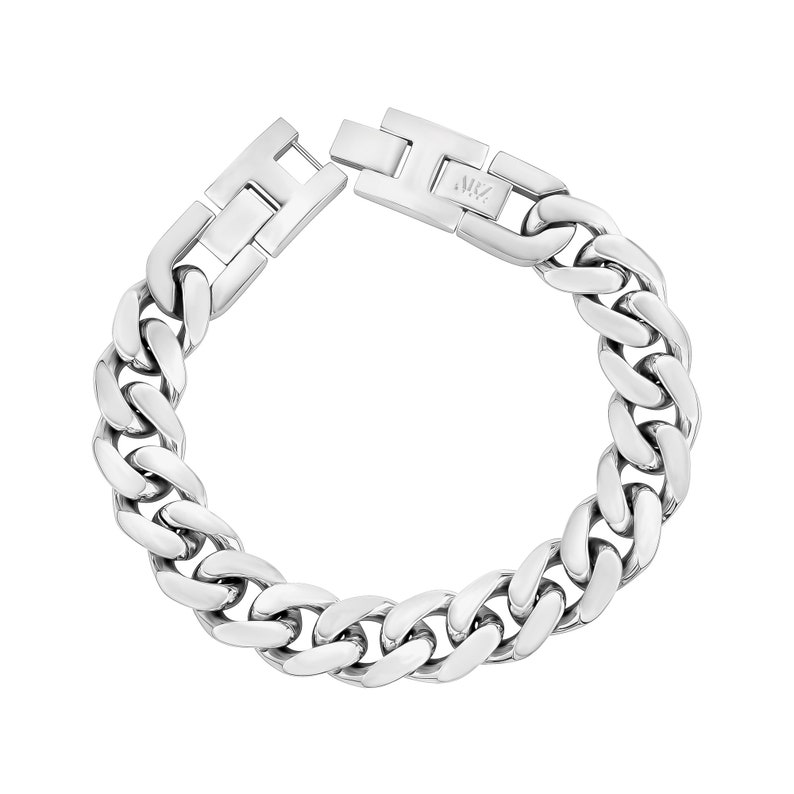 14mm Bulky Chunky Cuban Link Stainless Steel Bracelet for