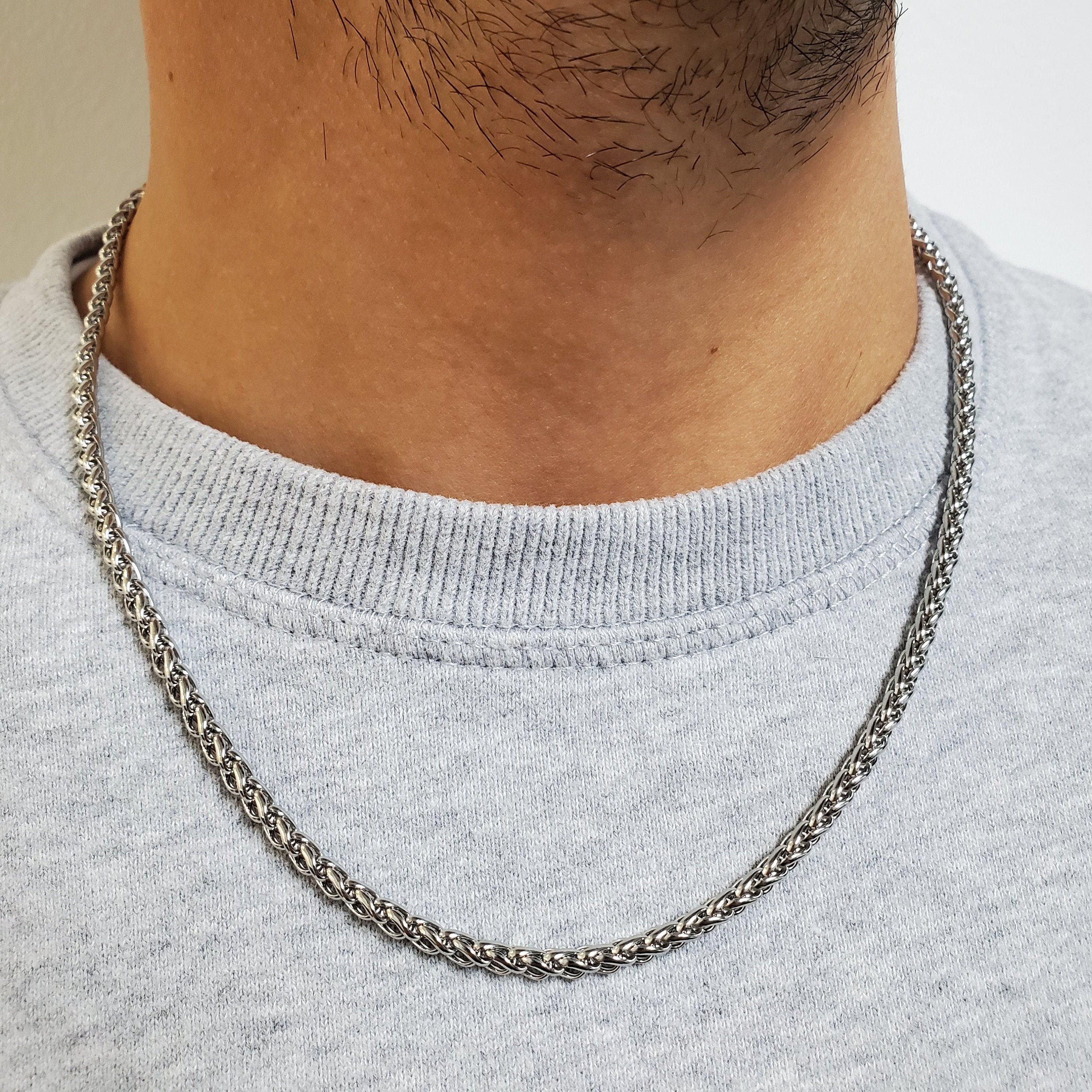 Mens wheat chain necklace Clearance