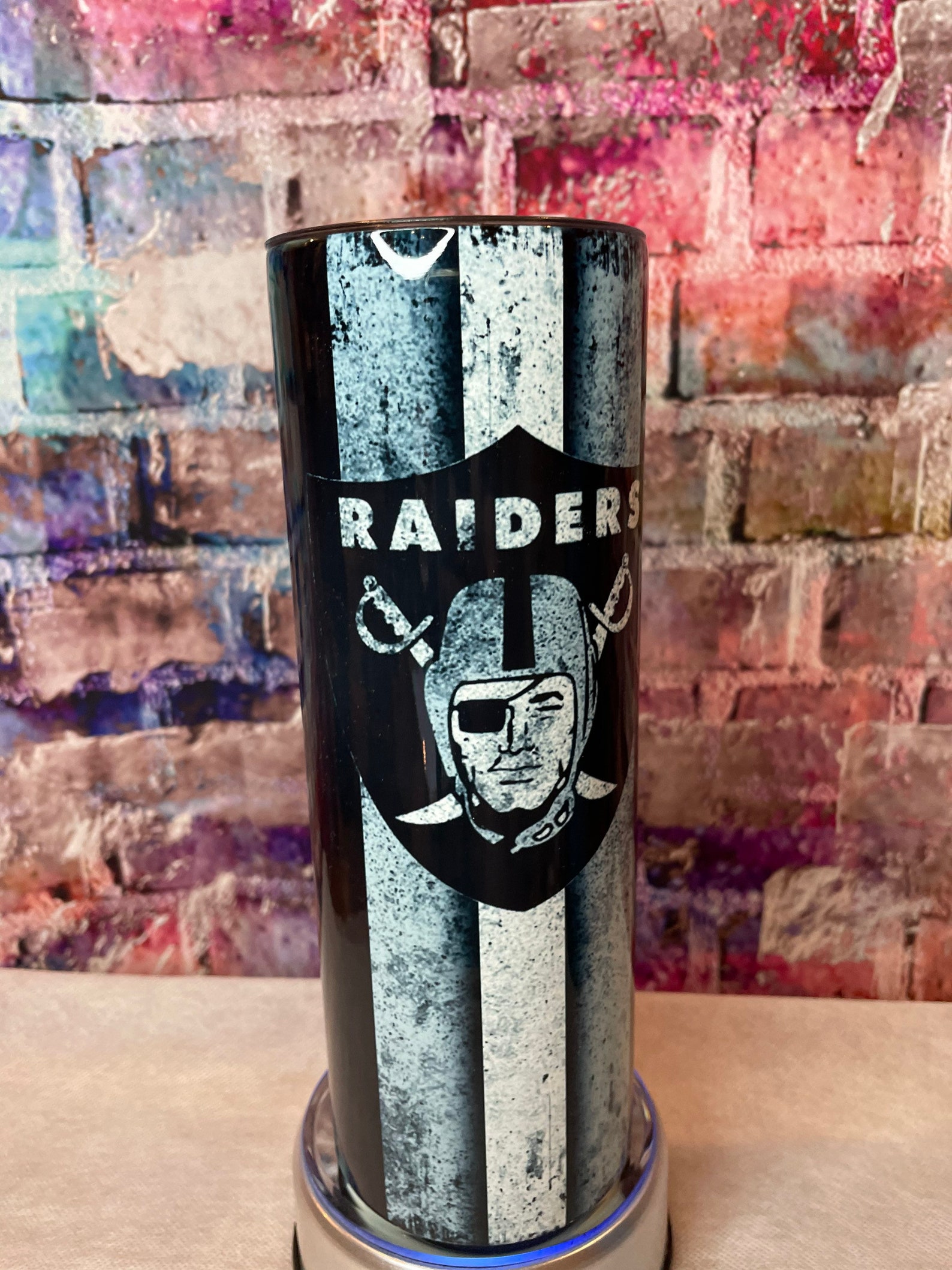 Las Vegas Raiders 20 oz skinny tumbler | Etsy