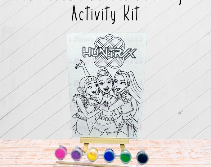 K-Pop Music Band Pre-Drawn Canvas Art Party Kit