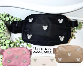 Mouse Pearl Theme Park Belt Crossbody Bag