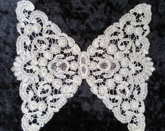 French antique Lace butterfly