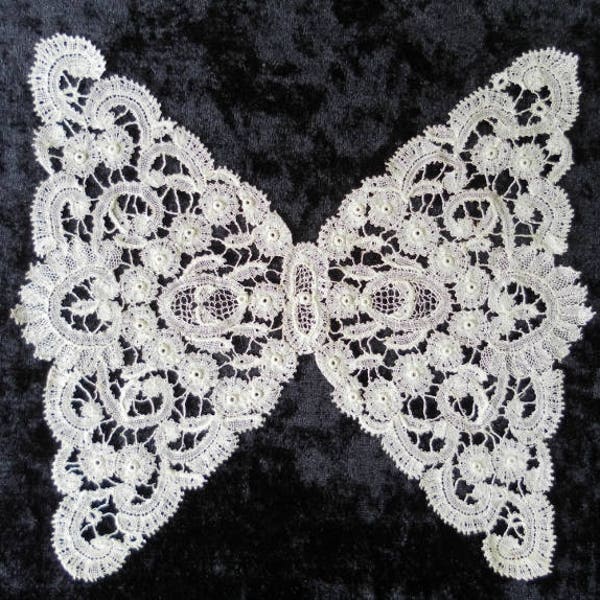 Antique French lace butterfly