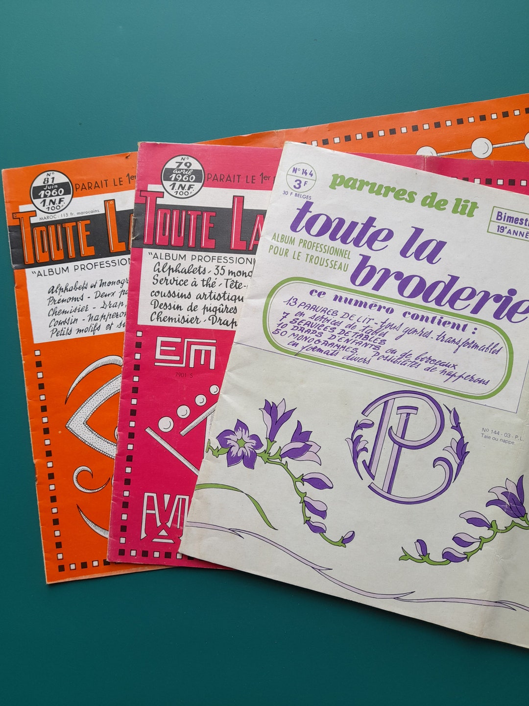Revue 'Toute La Broderie' Reliée N°19 (N°106 à 111) - Modèles Vintage - Occasion
