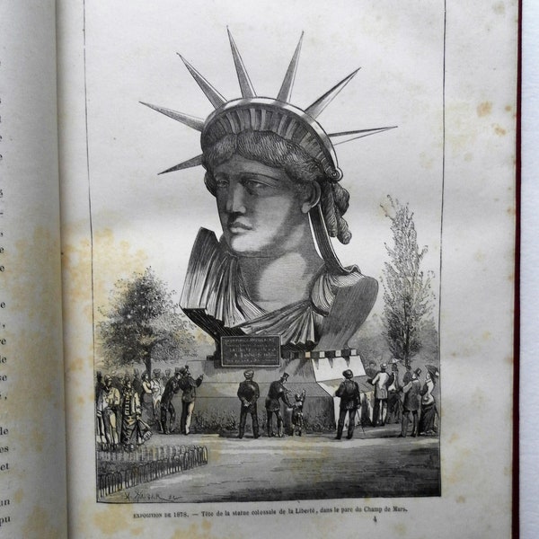 Geschiedenis van tentoonstellingen en schone kunsten door A Bitard - Frankrijk - 1884 - veel prachtige zwart-witfoto's - zeer vergeelde pagina's
