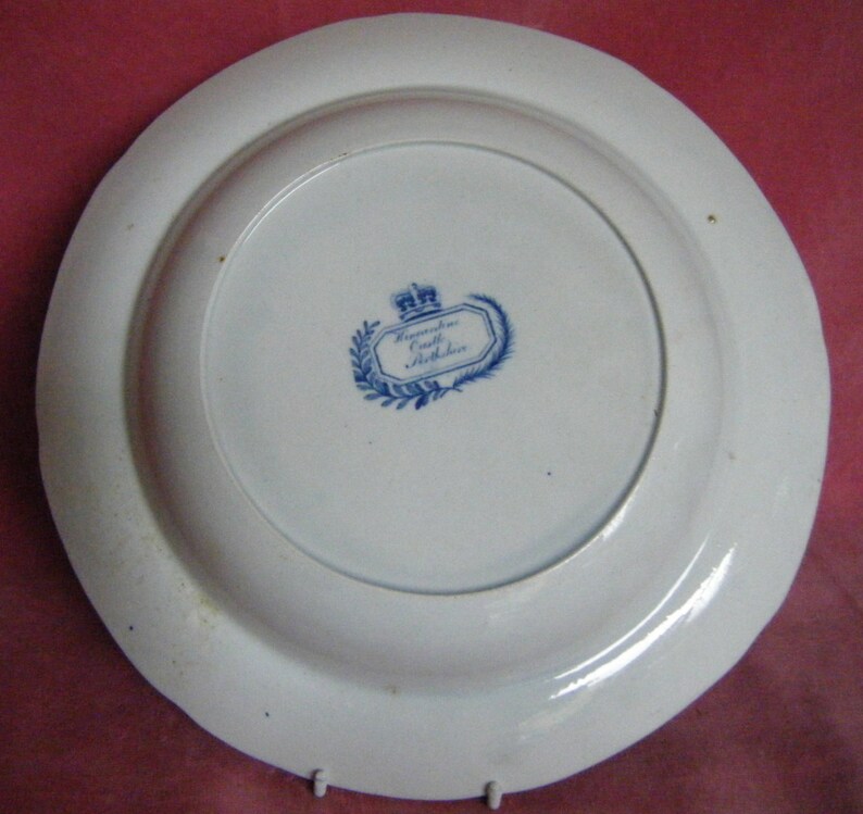 Antique Blue and White Transferware Soup Plate Kincardine Etsy