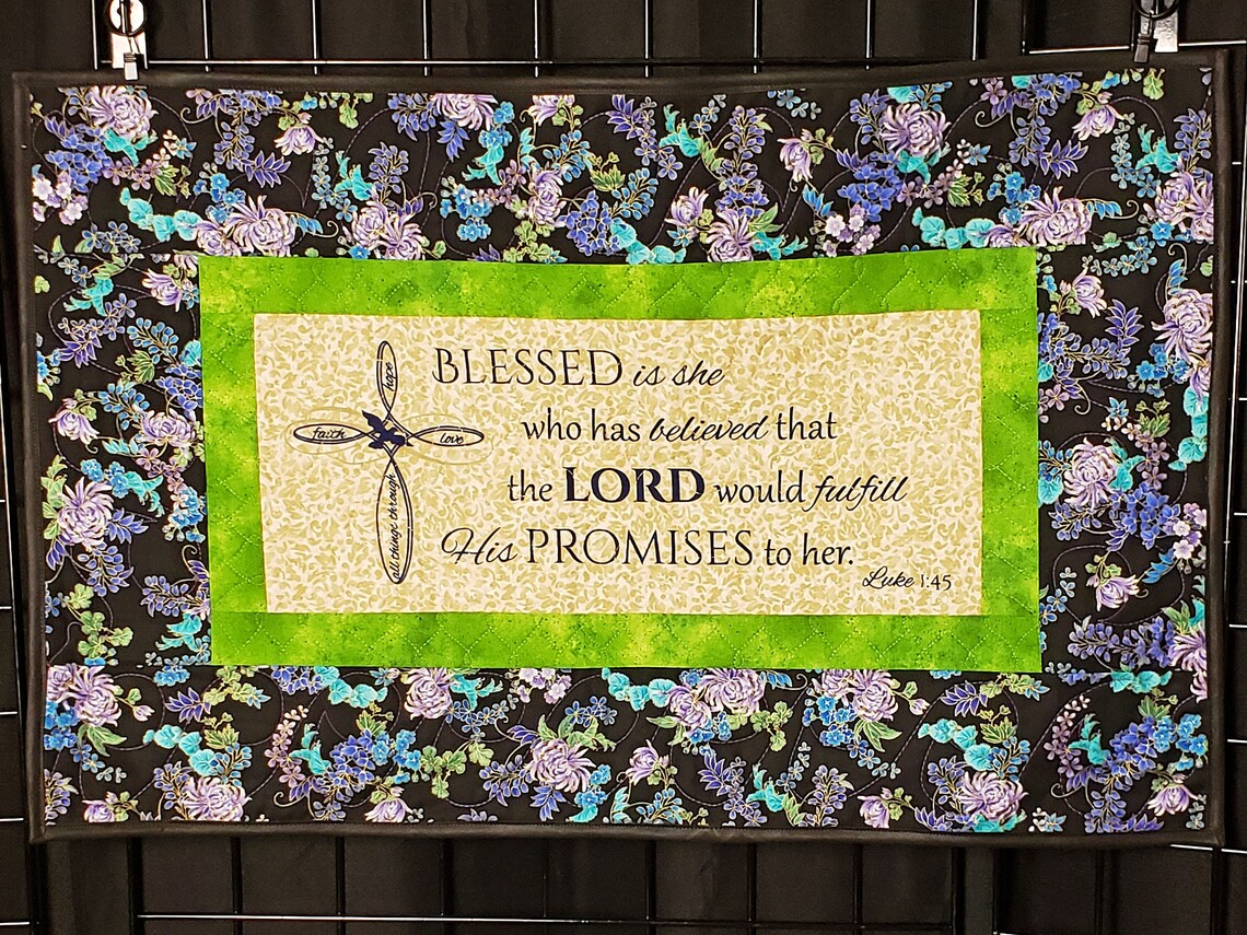 Christian Quilt Handmade Prayer Quilt Church Decor Etsy