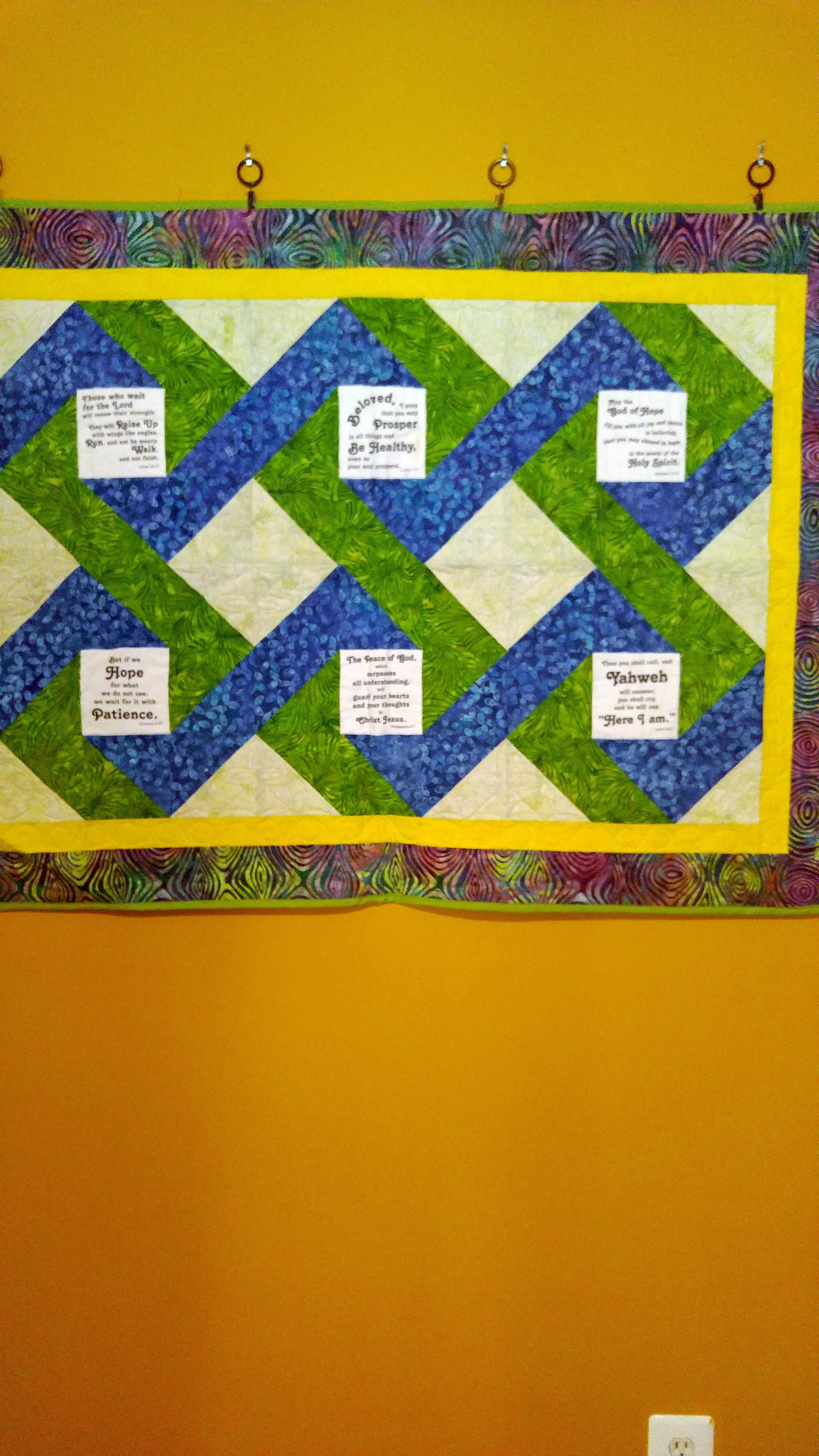 handmade prayer quilt Jesus wall hanging scripture amazing Etsy