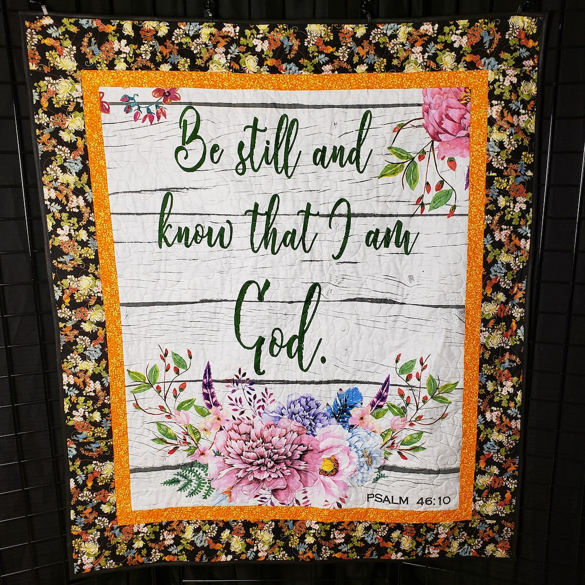 Be Still Prayer Quilt Bible Verse Quilt Handmade Prayer Etsy