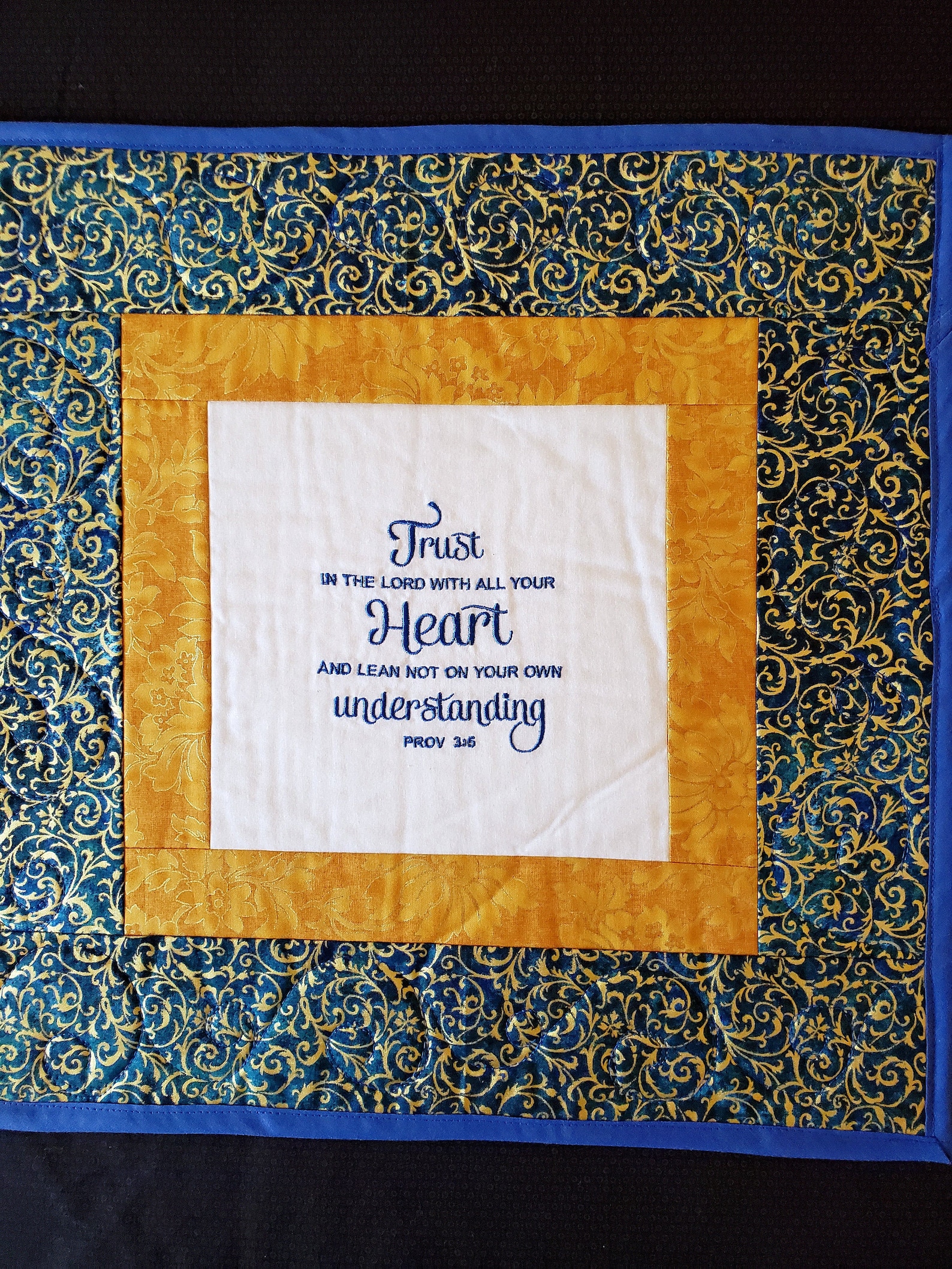 Biblical quotes embroidery quilt handmade prayer quilt Etsy