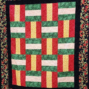 handmade Christmas quilt, Christmas gift, Prayer Quilt, Christmas holiday decor, xmas holiday blanket