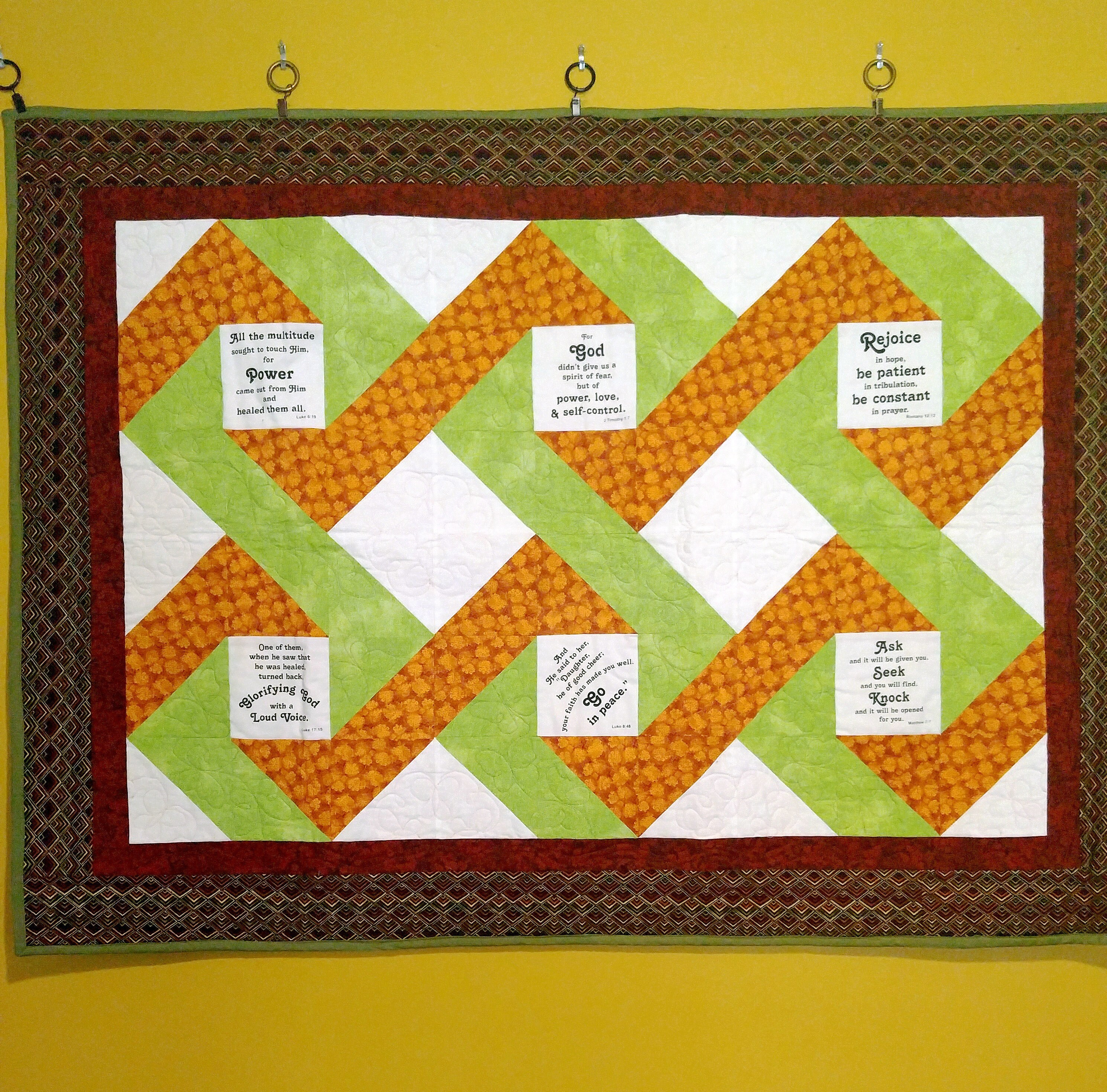 Jesus quotes quilt handmade prayer quilt religious wall Etsy