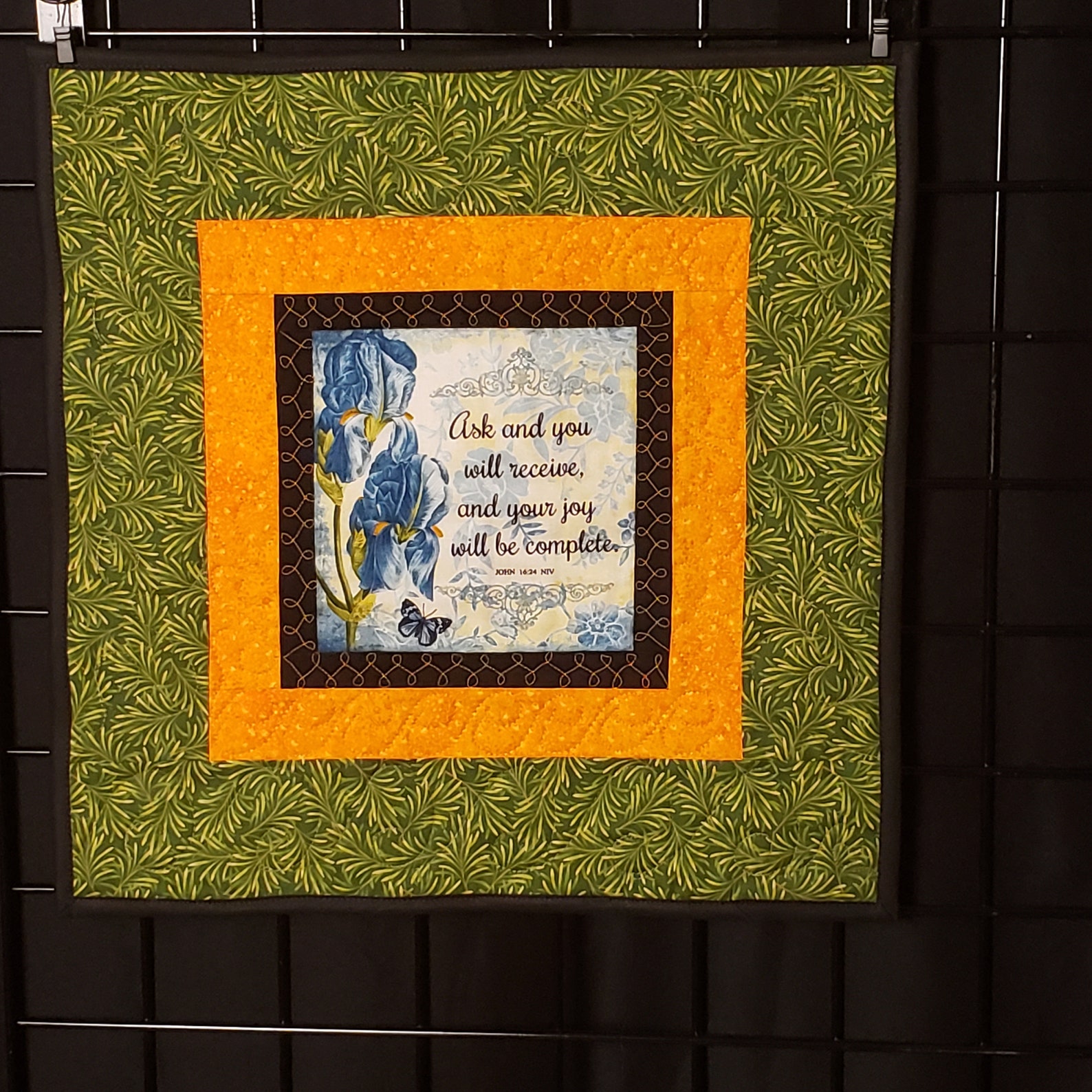 John Handmade Prayer Quilt Bible Verse Quilt Pastor Gift Etsy