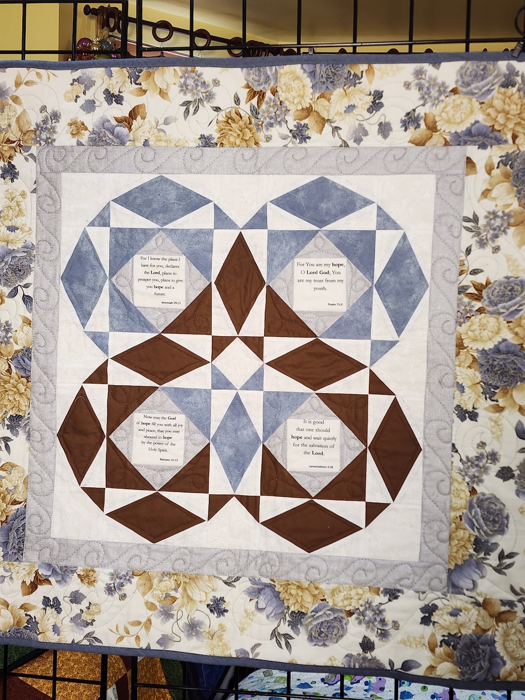 Handmade Bible Verse Quilt: Religious Scripture Gift - Etsy