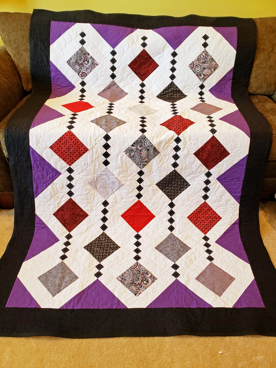 Memorial Patterns Handmade Memorial Throw Quilt - Etsy