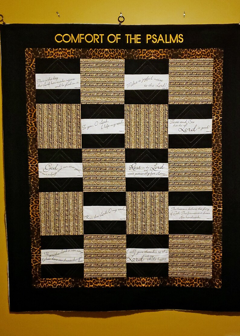 Comfort of the Psalms prayer quilt handmade prayer quilt Etsy