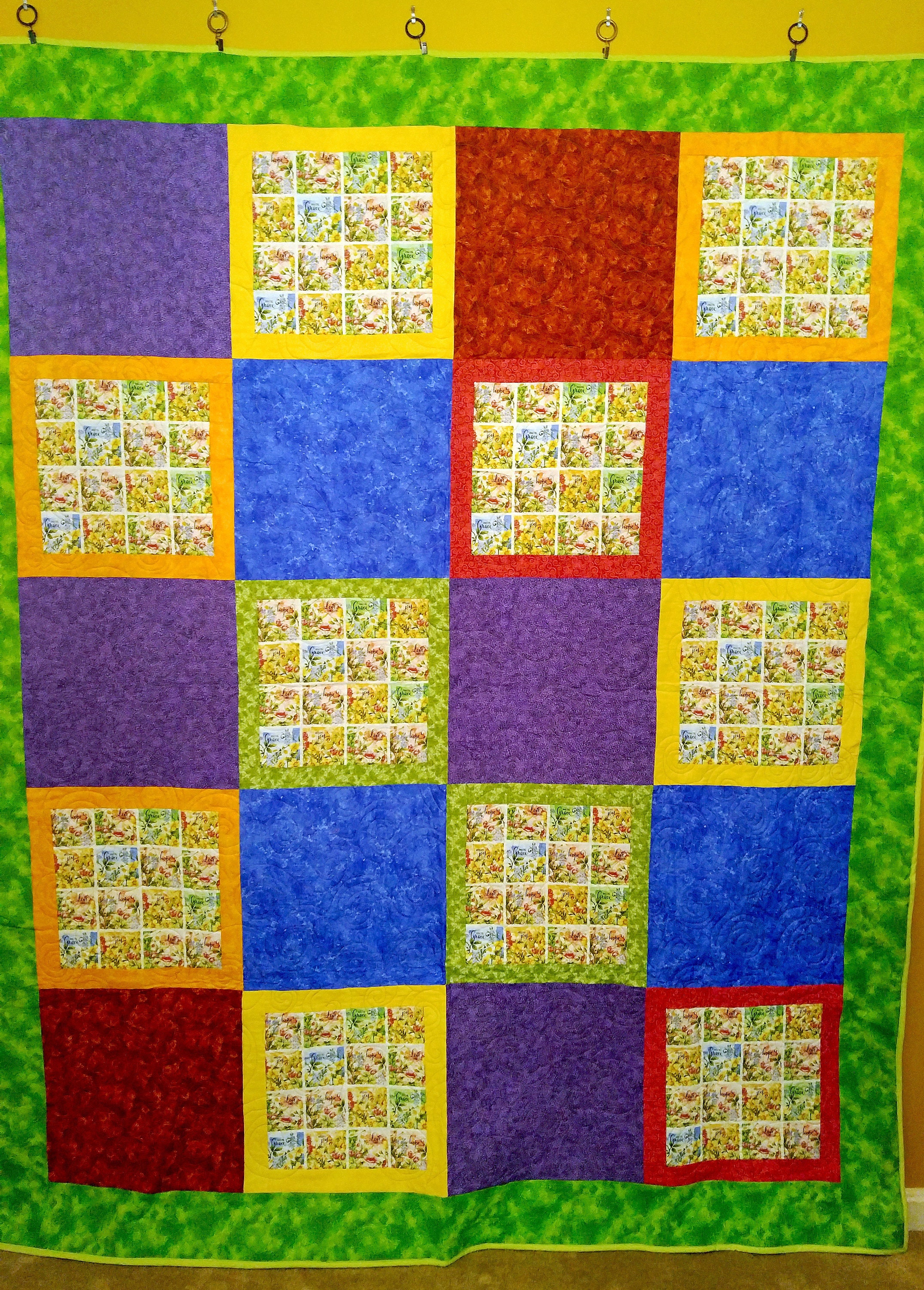 handmade prayer quilt religious fabric quilt christian home Etsy