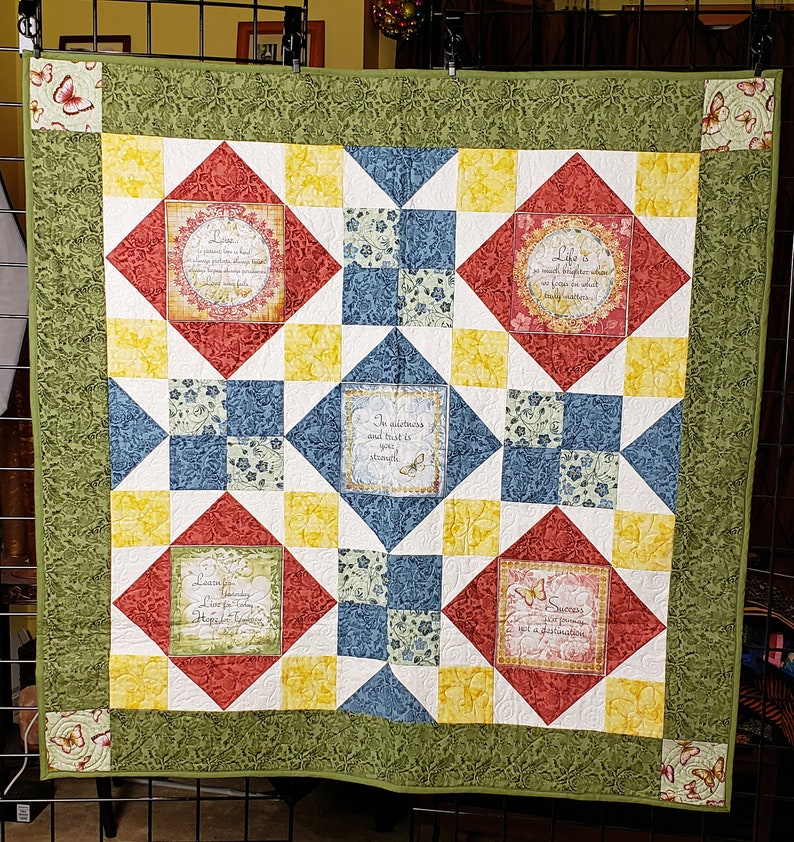 Scripture quilt handmade prayer quilt Sunday school quilt Etsy