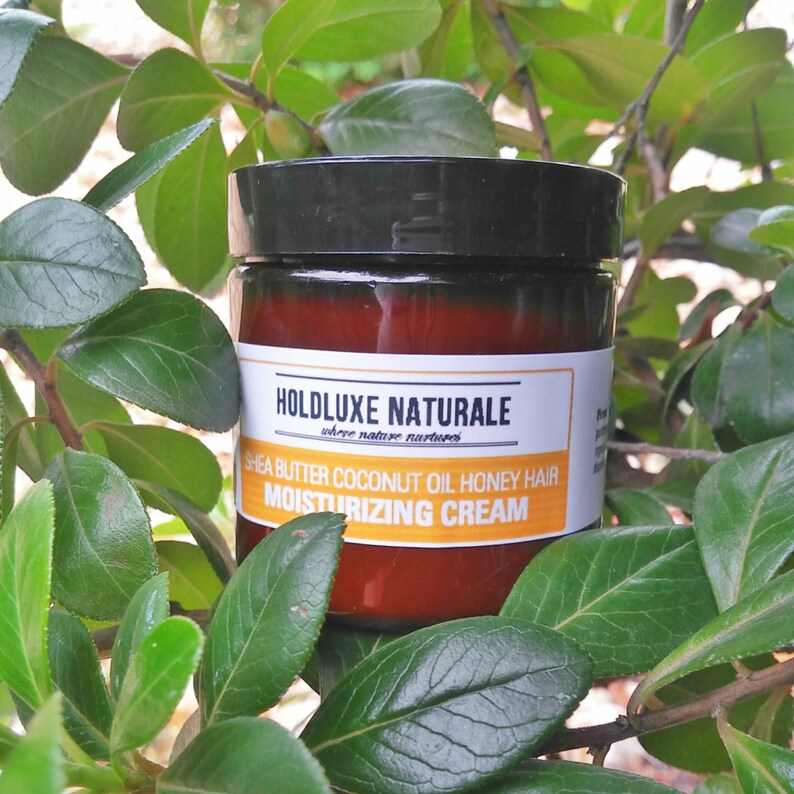Shea Butter Coconut Oil Honey Hair Moisturizing Cream Etsy