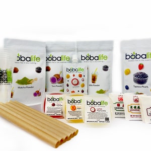 Bubble Tea Kit Gift Box Traditional Selection Makes 12 Drinks Suitable for Vegans By Bobalife image 7