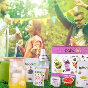 Bubble Tea Kit Gift Box Traditional Selection Makes 12 Drinks Suitable for Vegans By Bobalife image 4