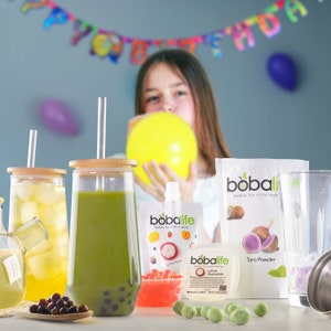 Bubble Tea Kit Gift Box Traditional Selection Makes 12 Drinks Suitable for Vegans By Bobalife image 2