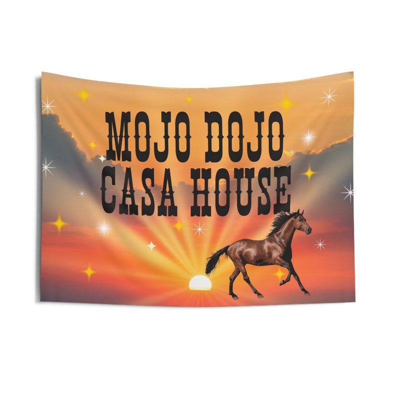 Mojo Dojo Casa Haus Indoor Lustiger Wandteppich Dekor Bild 1