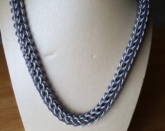 Matte Silver Aluminum 20inch FullPersian Chainmaille Chain